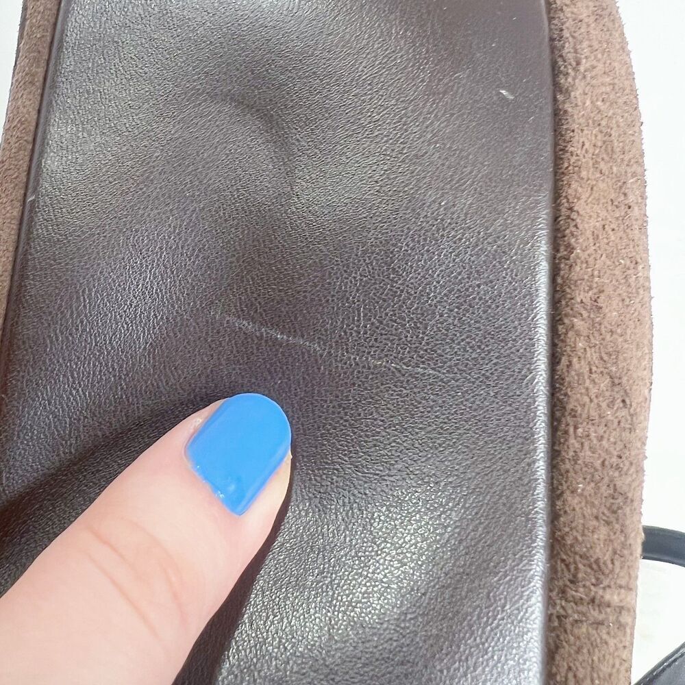 Vintage Sonoma Brown and Tan Suede Patchwork Shoulder Bag Purse - Picture 9 of 9